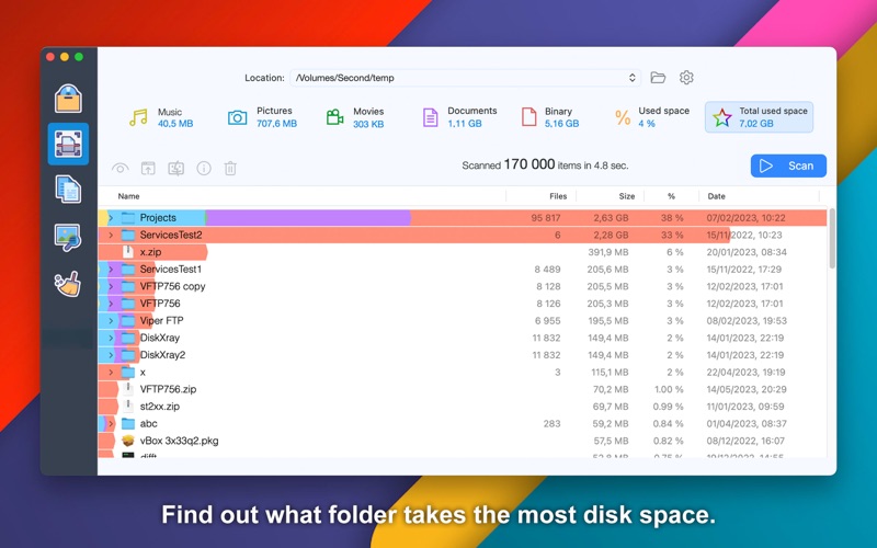 Screenshot #2 pour Disk Xray