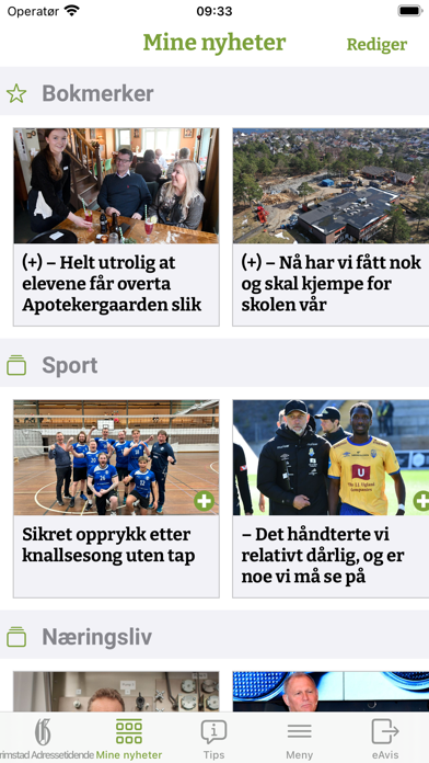 Grimstad Adressetidende Screenshot