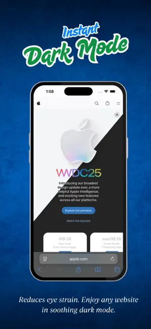 Dark Mode for Safari - EyeRest screenshot 1