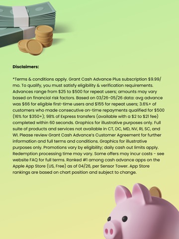 Grant Cash Advance iPad screenshot