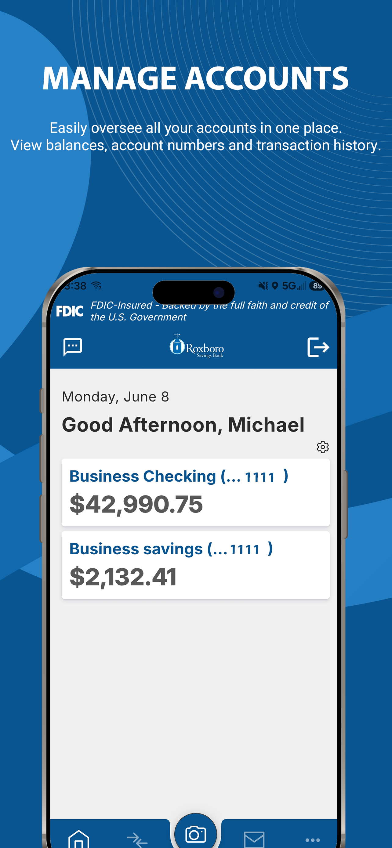 Roxboro Savings Bank Biz screenshot 2