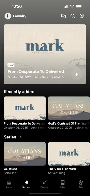 Foundry Bible Church screenshot 2