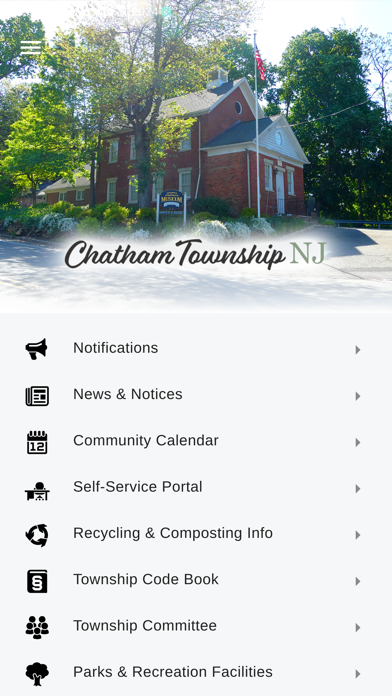 Chatham Township NJ iPhone screenshot