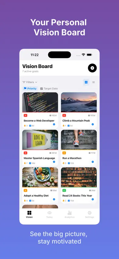 Focuserra - Goal Tracker screenshot 2