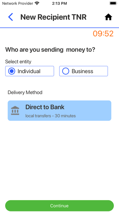 Rhemito Money Transfer Screenshot