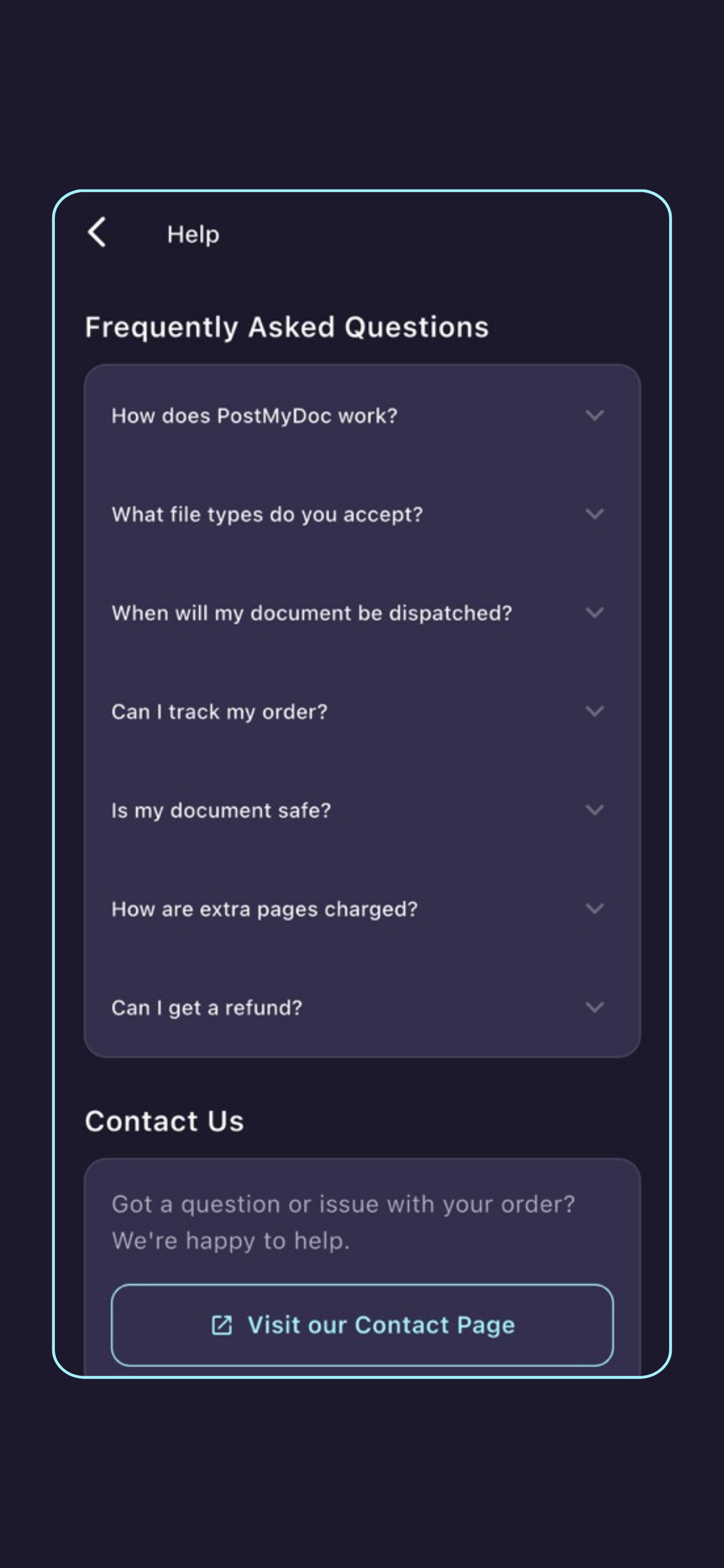 PostMyDoc: Mail to Australia screenshot 9