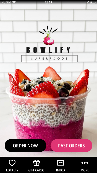 Bowlify iPhone screenshot 1 - Food & Drink app