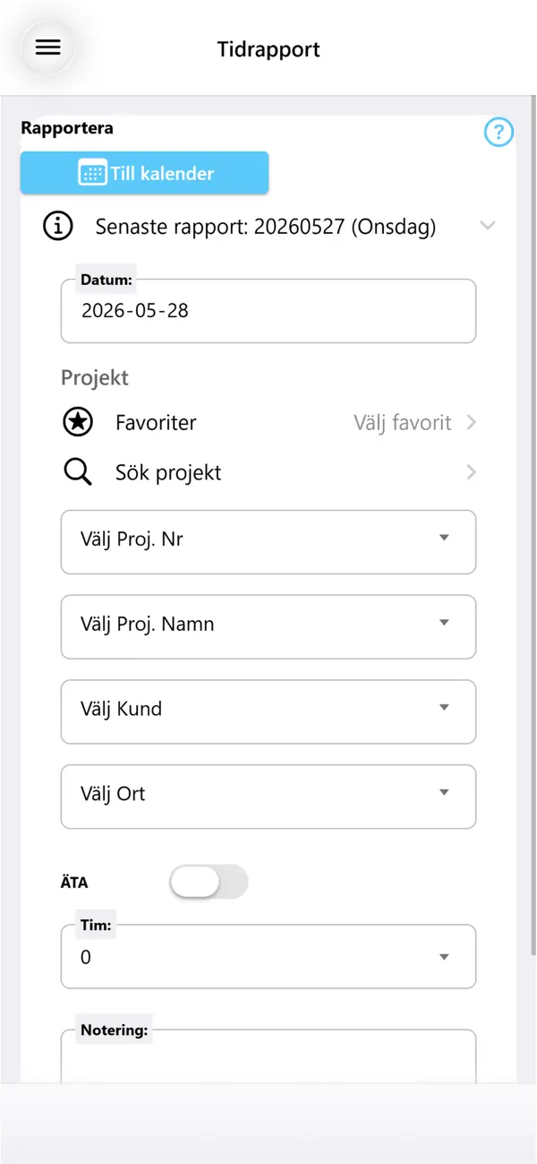 Screenshot #2 pour Tidrapport.nu