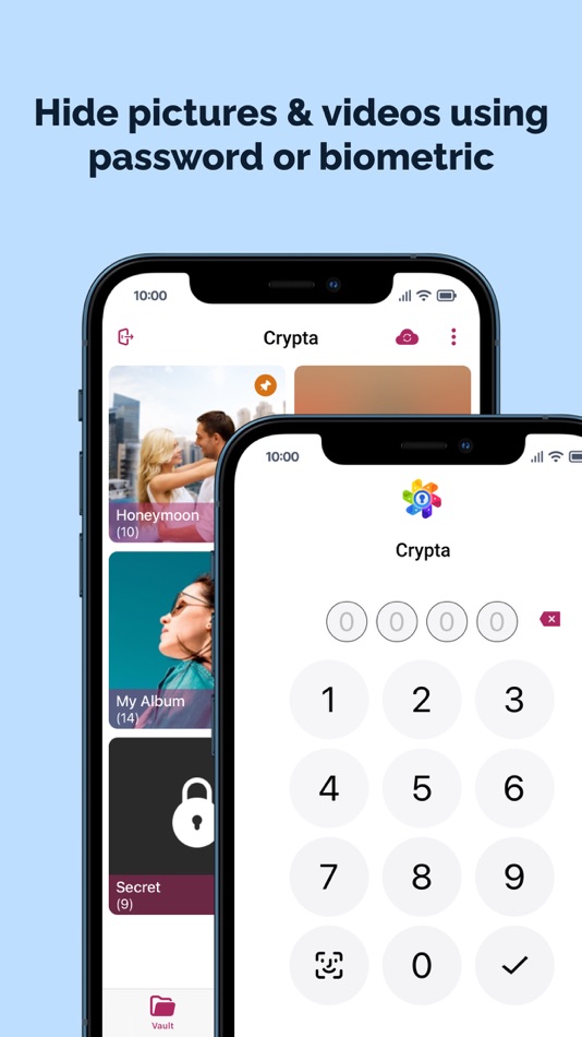 #1. Crypta - Gallery Locker (iOS) 由: Manisha Lathiya