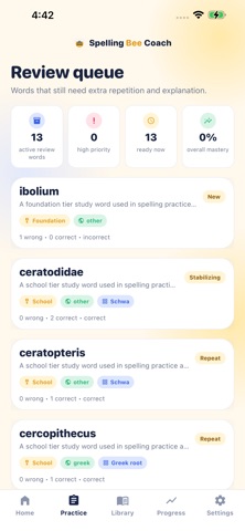 Spelling Bee Coach Screenshot 5 of 5