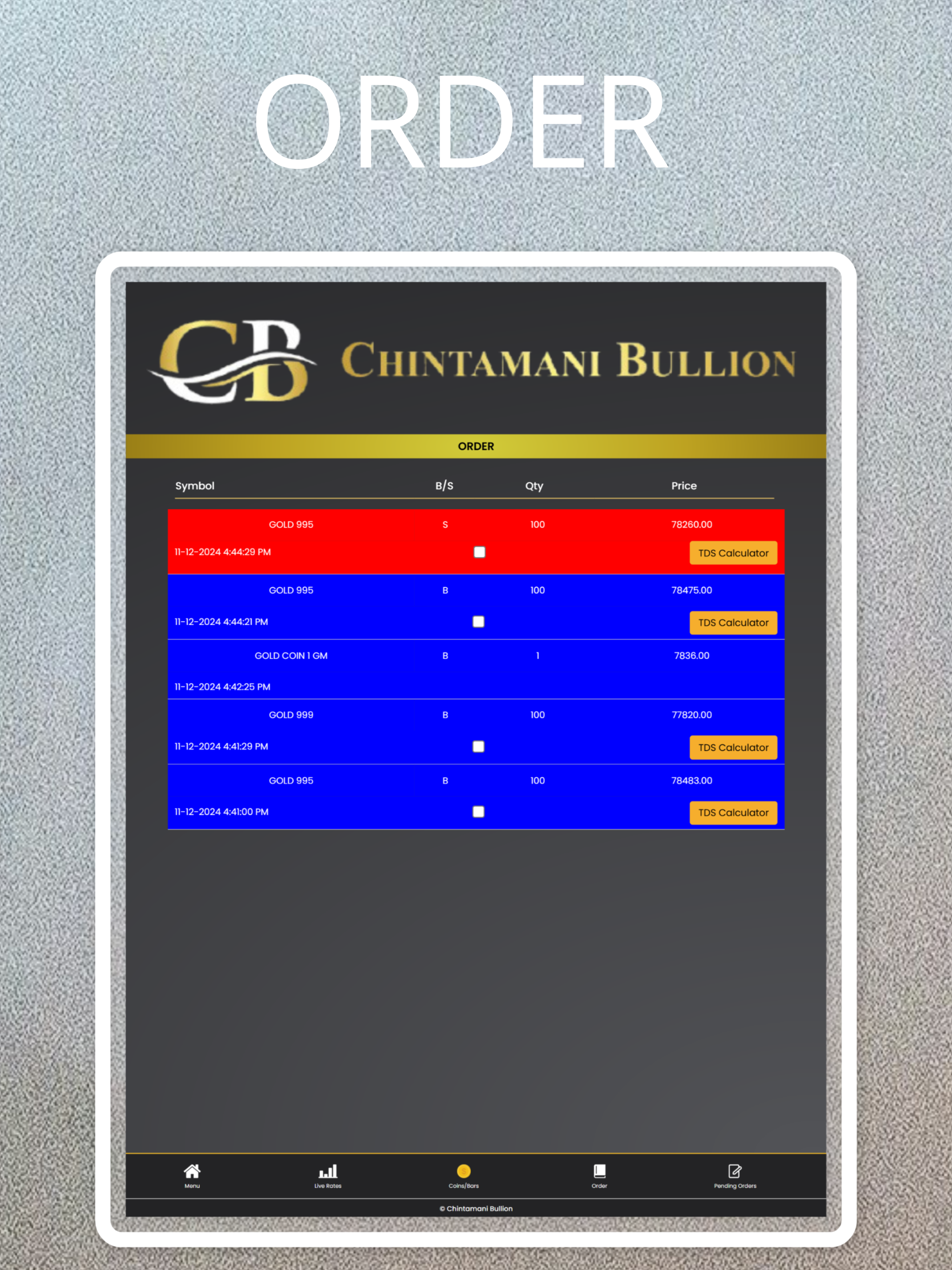 Chintamani Bullion screenshot 14