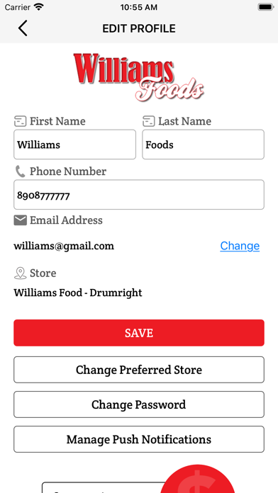 Williams Foods Screenshot