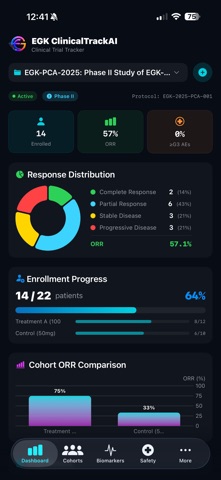 EGK ClinicalTrackAI screenshot