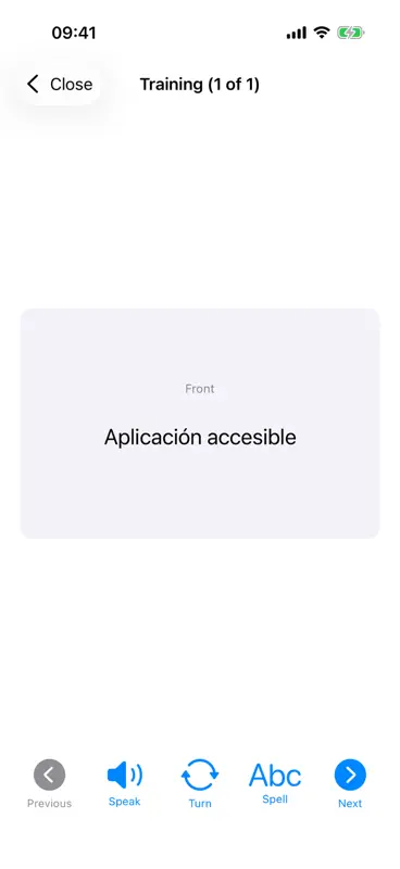 Accessible Flashcards screenshot 5 of 5