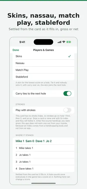 Lazy Guy's Golf Scorecard screenshot 4