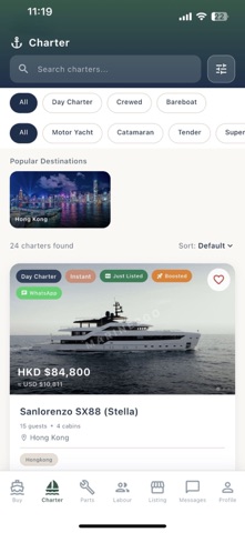 Marine2Go iPhone screenshot