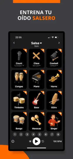 Captura de pantalla de Salsa Ritmos - BeatLab en iPhone 2