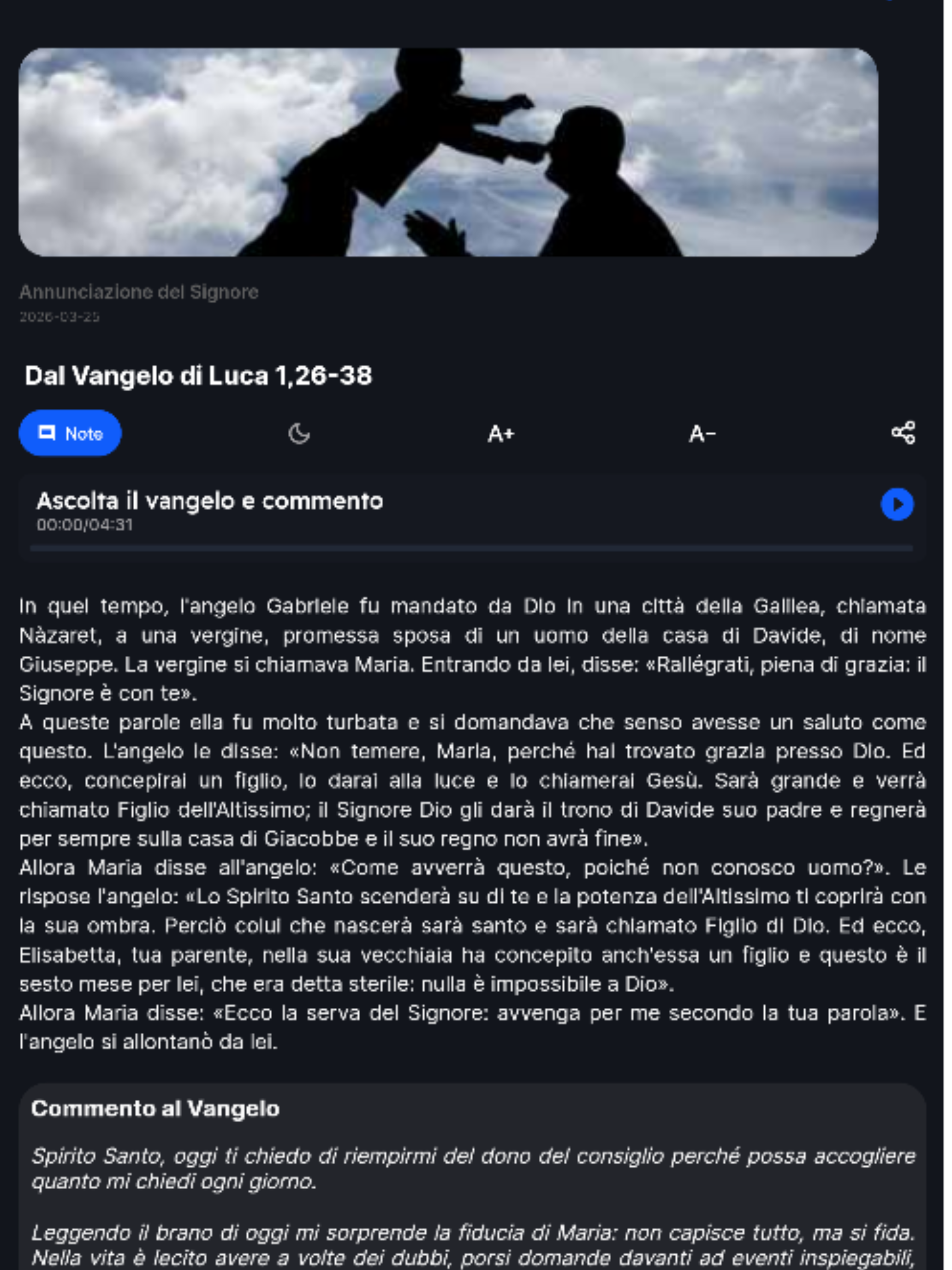 LA GIOIA DEL VANGELO - 2026