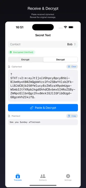 Secret Text: Encrypt Message screenshot 3