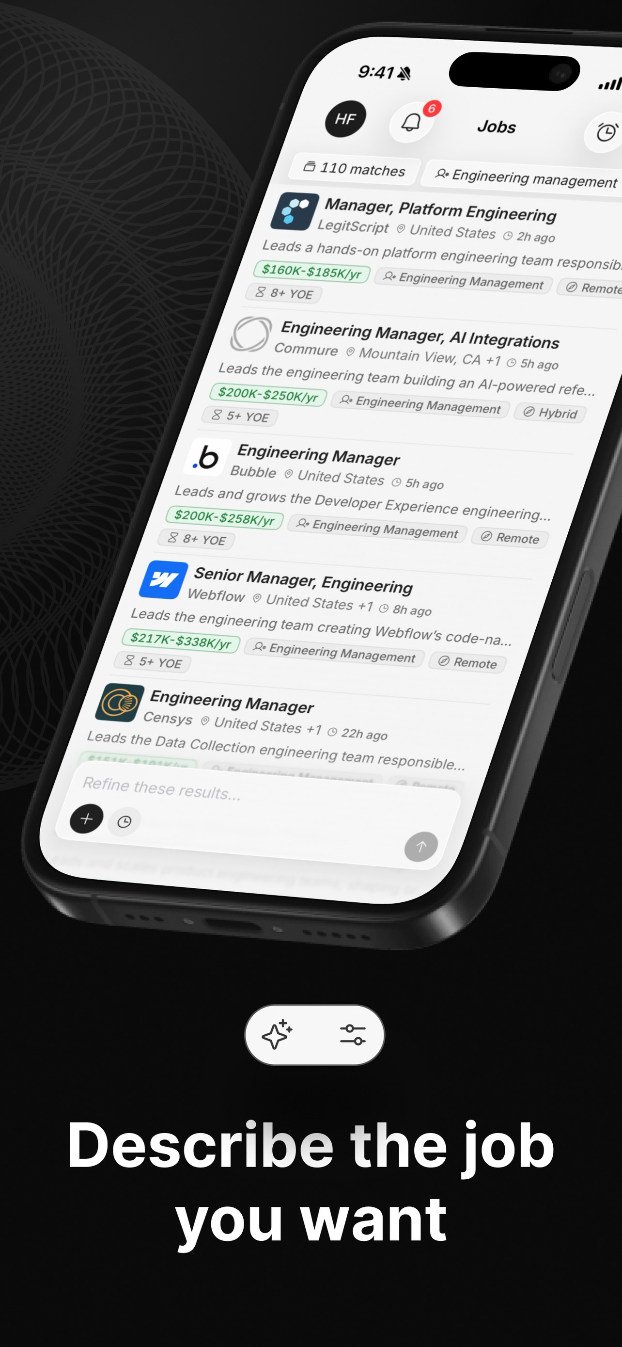 Hotfix Jobs: AI Search screenshot 2