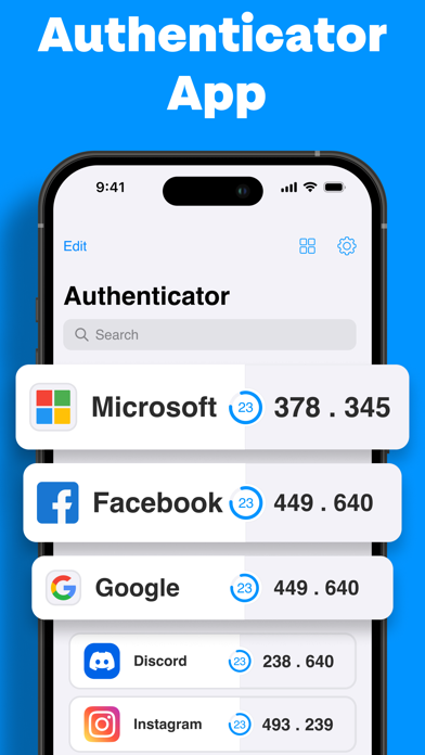 Authentificator Screenshot