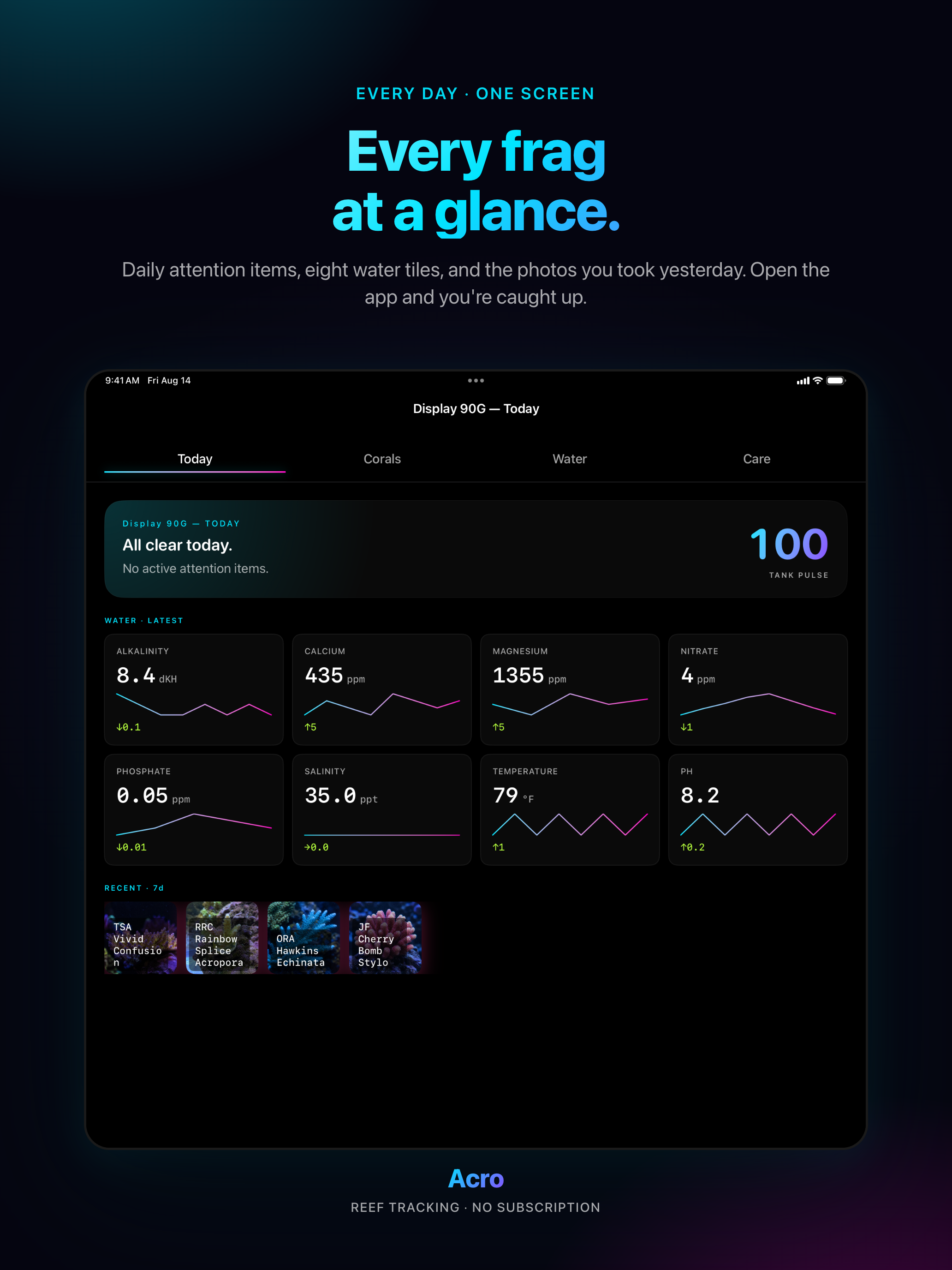 Acro Reef: Tank Tracker screenshot 9