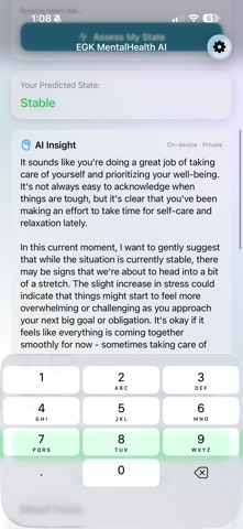EGK MentalHealth AI screenshot