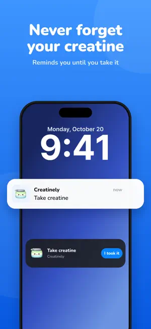 Creatinely: Creatine Tracker screenshot 1