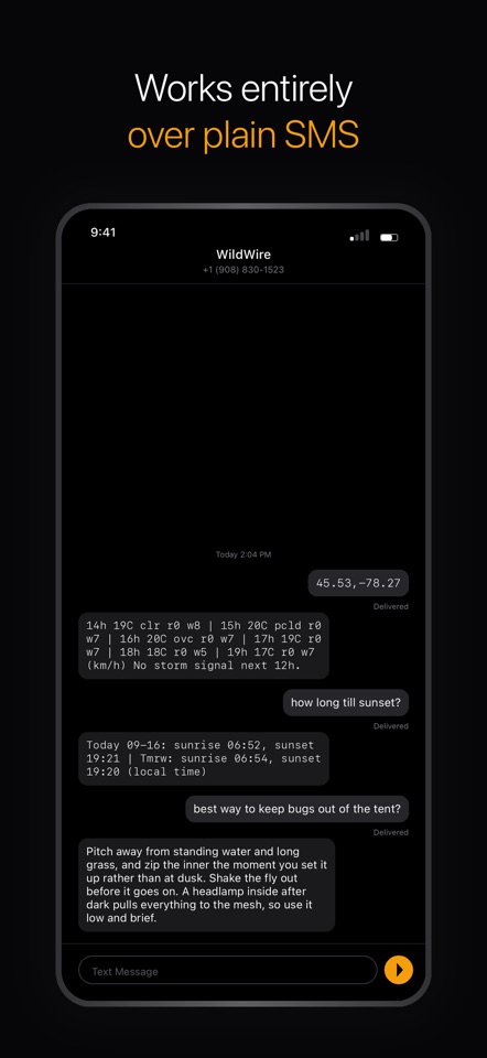 WildWire: AI by SMS screenshot 3