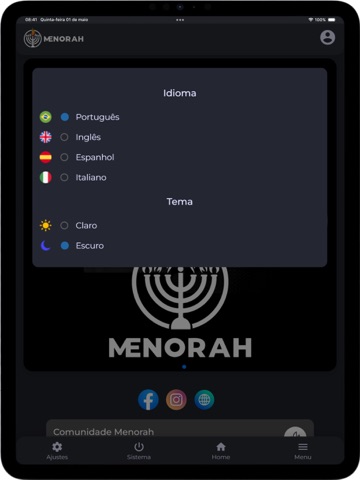 Comunidade Presença Menorah iPad screenshot