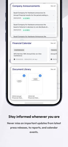 SACO Investors Relations screenshot