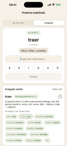 Tiempos — Spanish Verbs Screenshot 3 of 3
