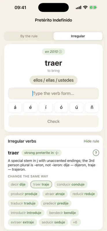 Tiempos — Spanish Verbs screenshot 3 of 3