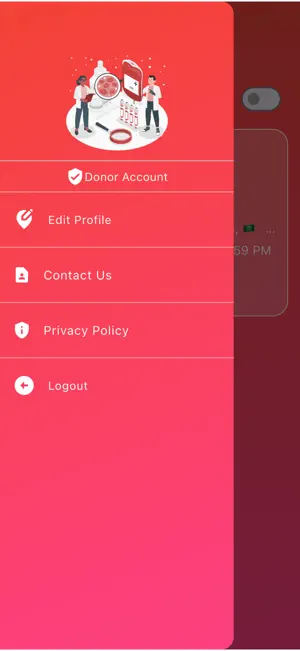 Blood Bank OPVG APP screenshot 1