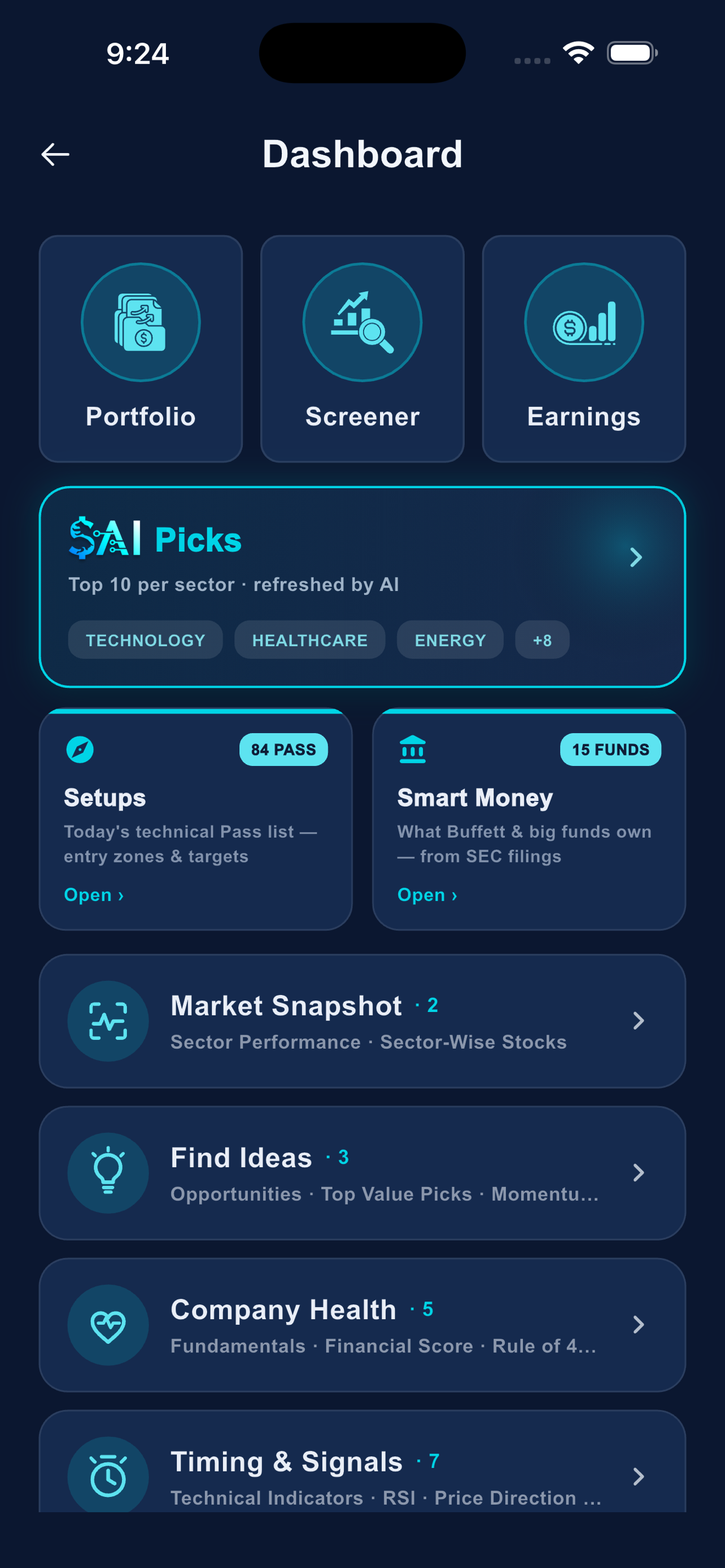 Stocks AI Hub screenshot 2