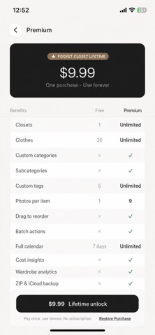 Pocket Closet: Wardrobe Screenshot 6 of 7