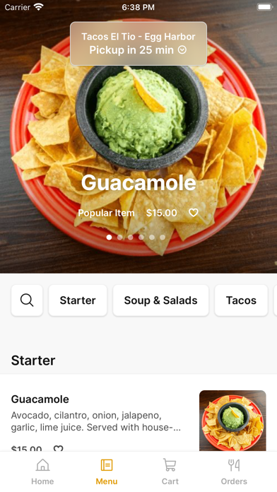 Tacos El Tio iPhone screenshot 2 - Food & Drink app