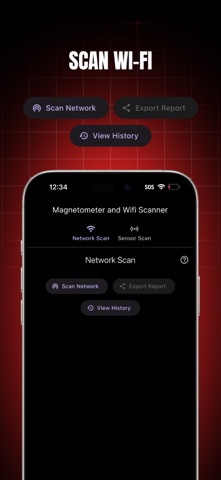 Magnetometer & WiFi Scanner iPhone screenshot