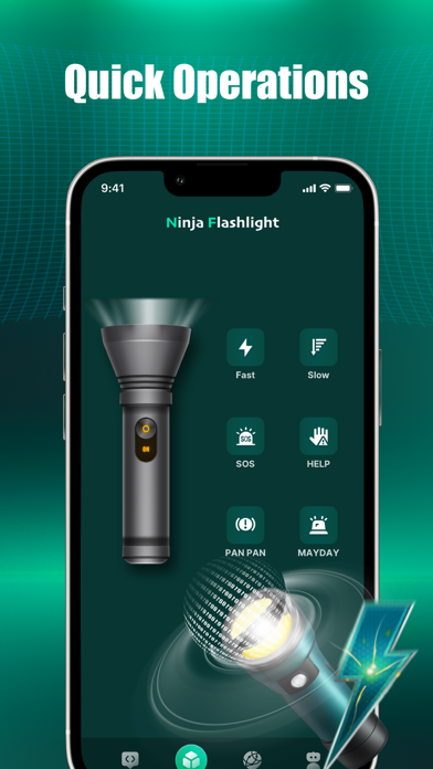 Ninja Flashlight - Morse Code Screenshot
