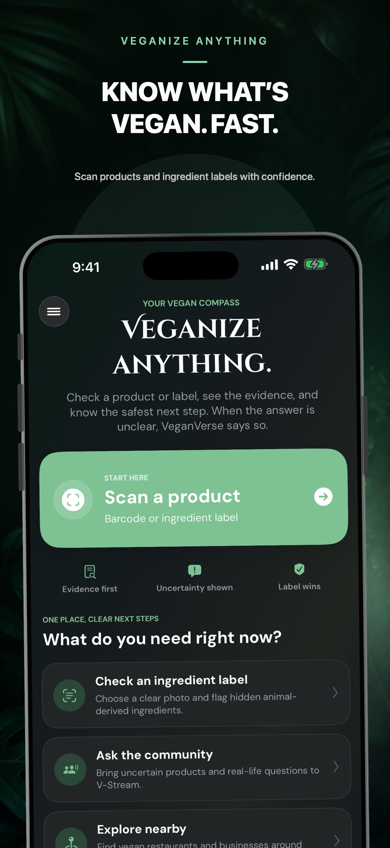 Screenshot 1 of VeganVerse