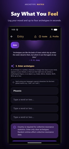 Archetype Matrix: Jung & Mood Screenshot 2 of 5