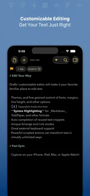 Drafts screenshot 2