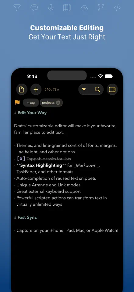 Drafts screenshot 2