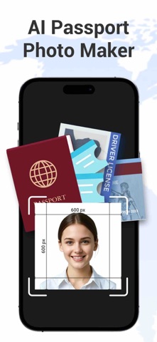 AI Passport & ID Photo Maker iPhone screenshot