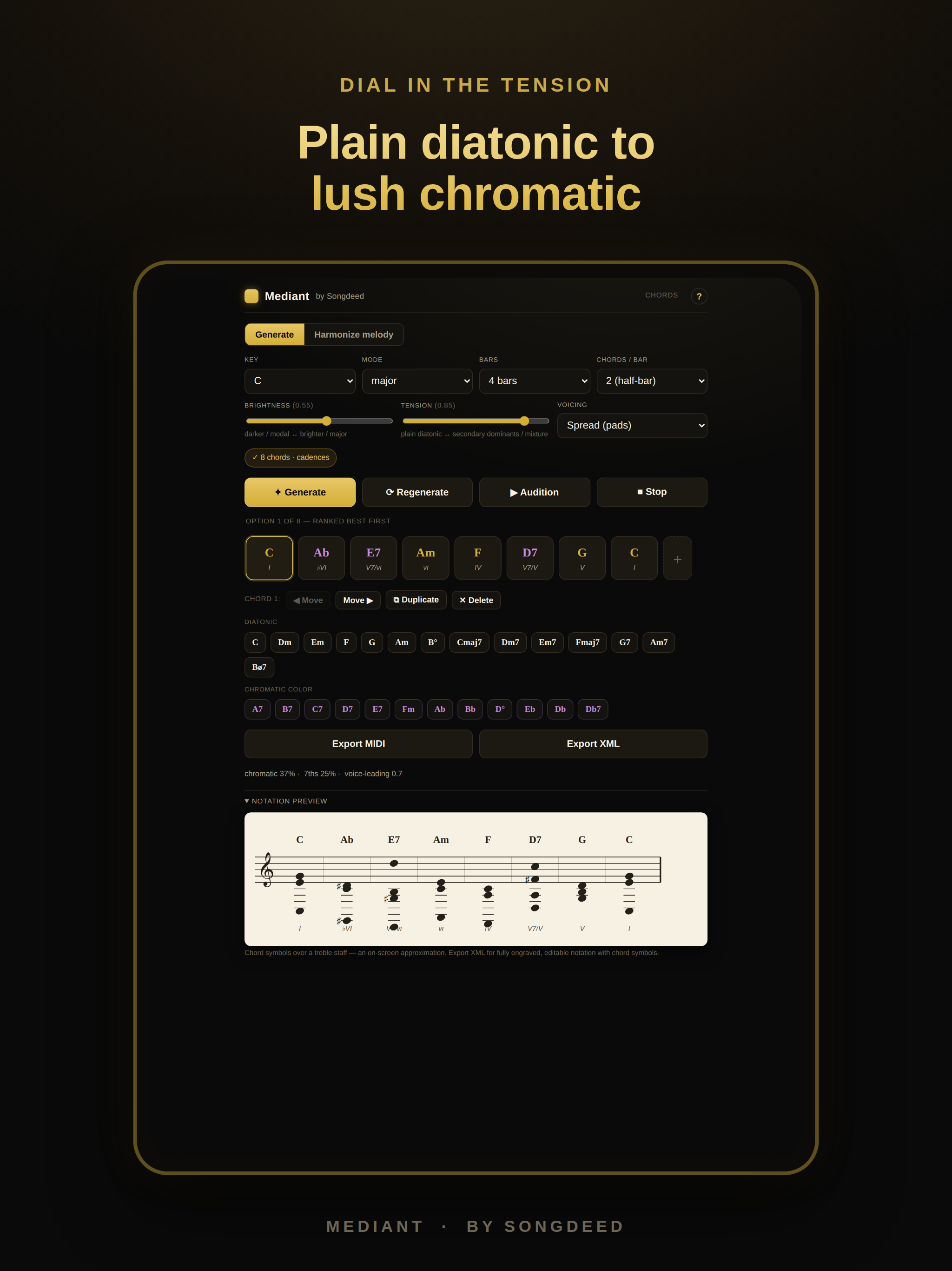 Mediant: Chords & Harmonize screenshot 6