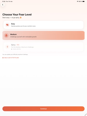 100 Rejections: Overcome Fear iPad screenshot