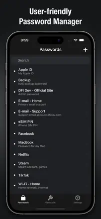 Passwords Cloud: Screenshot 1 von 5