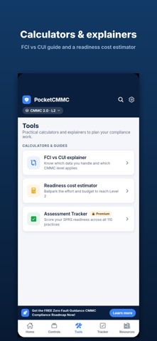 PocketCMMC screenshot