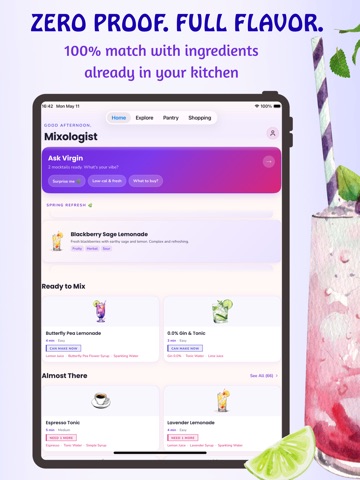 Mocktail Recipes – Mix Drinks iPad screenshot