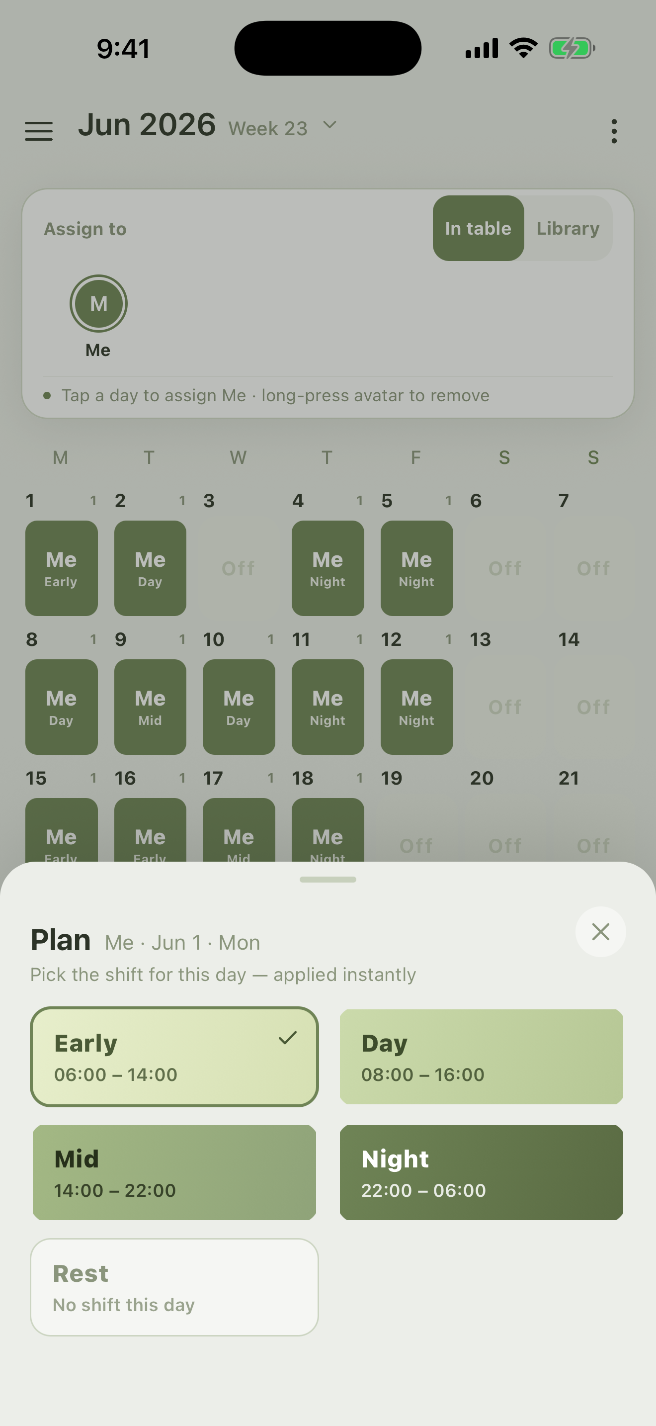 Rota - Shift Planner screenshot 2